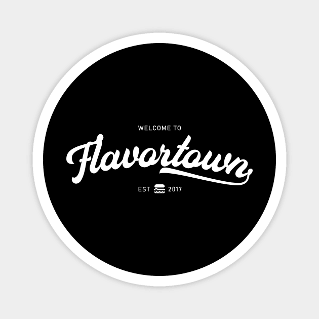 Welcome to Flavortown - A Fiery Fieri Tee Magnet by stickerfule